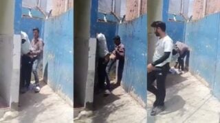 Public toilet mai gaand chudai karte pakde gaye desi gay sex