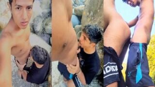 Nadi ke kinaare dost ko lund chusaake choda indian gay sex