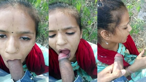 Gaon Ki Ladki Ka Desi Outdoor Blowjob Cumshot